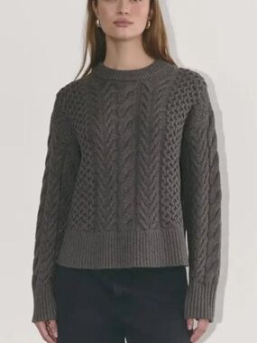 Everlane Cable Sweater in Everyday Cotton